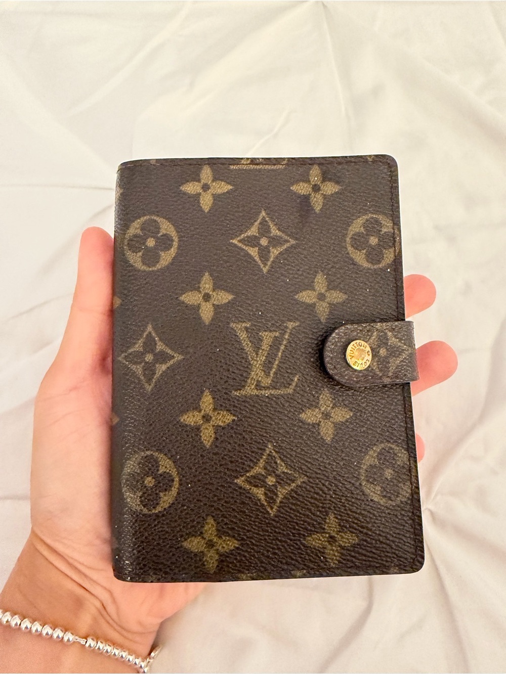 Louis Vuitton Monogram Brown and Gold Agenda Cover
